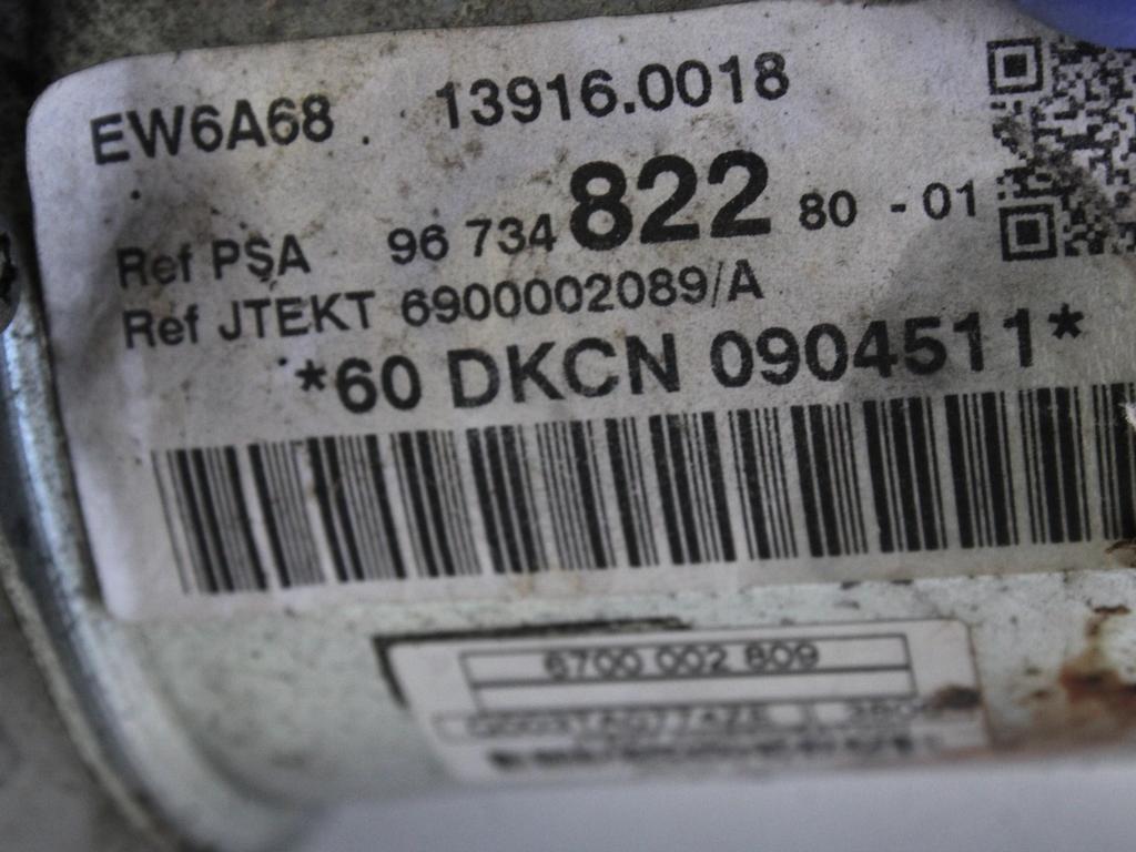 KRMILJENJE OEM N. 1627686580 ORIGINAL REZERVNI DEL CITROEN C3 PICASSO MK1R (2012 - 2017) DIESEL LETNIK 2013