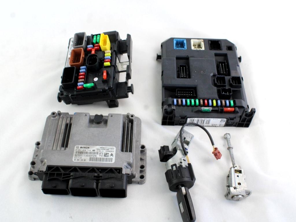 KOMPLET ODKLEPANJE IN VZIG  OEM N. 33783 KIT ACCENSIONE AVVIAMENTO ORIGINAL REZERVNI DEL CITROEN C3 PICASSO MK1R (2012 - 2017) DIESEL LETNIK 2013
