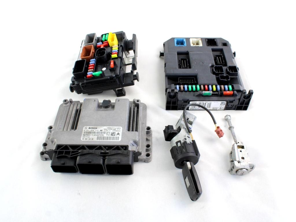 KOMPLET ODKLEPANJE IN VZIG  OEM N. 33783 KIT ACCENSIONE AVVIAMENTO ORIGINAL REZERVNI DEL CITROEN C3 PICASSO MK1R (2012 - 2017) DIESEL LETNIK 2013