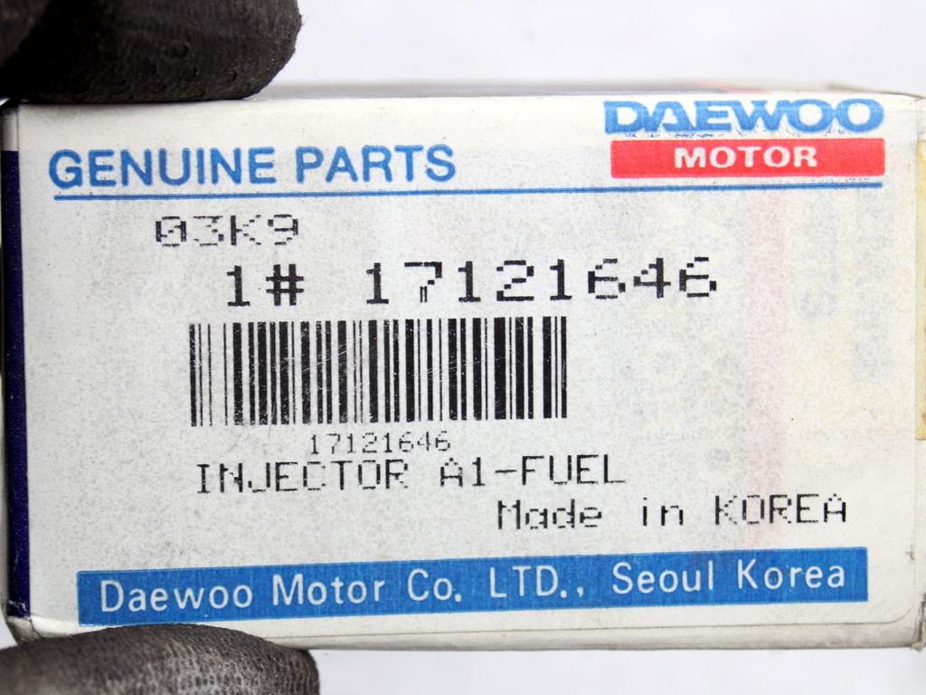 ENOJNI INJEKTOR OEM N. 17121646 ORIGINAL REZERVNI DEL DAEWOO LANOS T100 (1997 - 2002)BENZINA LETNIK 2000