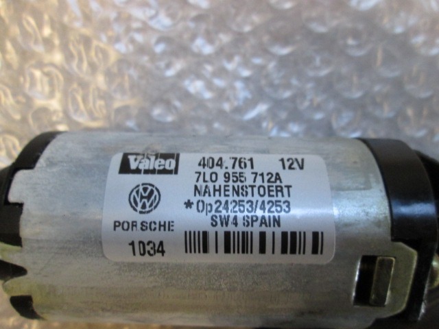 MOTORCEK ZADNJEGA BRISALCA OEM N. 7L0955712A ORIGINAL REZERVNI DEL PORSCHE CAYENNE 9PA MK1 (2003 -2008) BENZINA LETNIK 2004