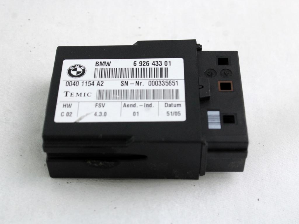 SEDEZNI MODUL OEM N. 6926433 ORIGINAL REZERVNI DEL BMW SERIE 3 BER/SW/COUPE/CABRIO E90/E91/E92/E93 (2005 -2009) DIESEL LETNIK 2006