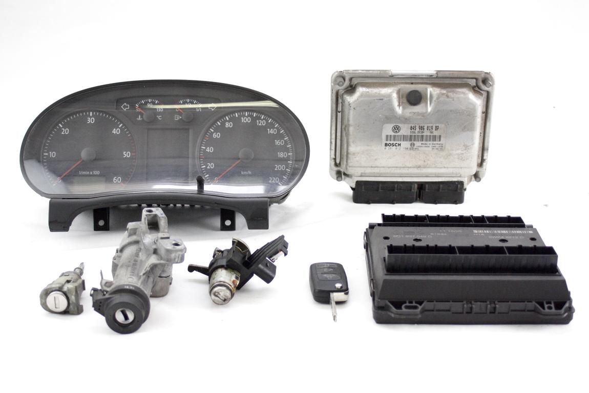 KOMPLET ODKLEPANJE IN VZIG  OEM N. 18605 KIT ACCENSIONE AVVIAMENTO ORIGINAL REZERVNI DEL VOLKSWAGEN POLO 9N R (2005 - 10/2009) DIESEL LETNIK 2006