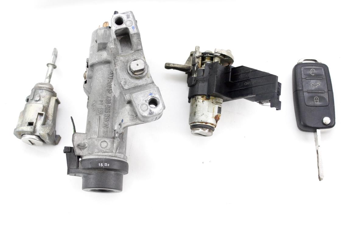 KOMPLET ODKLEPANJE IN VZIG  OEM N. 18605 KIT ACCENSIONE AVVIAMENTO ORIGINAL REZERVNI DEL VOLKSWAGEN POLO 9N R (2005 - 10/2009) DIESEL LETNIK 2006