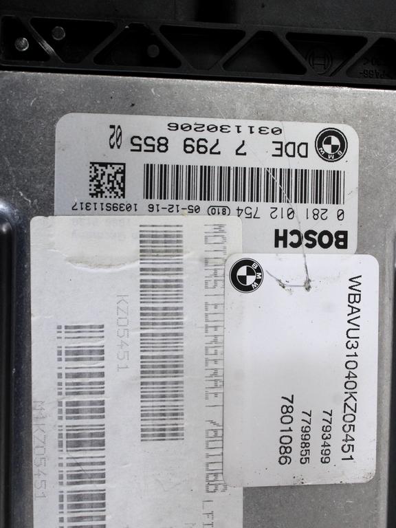 KOMPLET ODKLEPANJE IN VZIG  OEM N. 18761 KIT ACCENSIONE AVVIAMENTO ORIGINAL REZERVNI DEL BMW SERIE 3 BER/SW/COUPE/CABRIO E90/E91/E92/E93 (2005 -2009) DIESEL LETNIK 2006