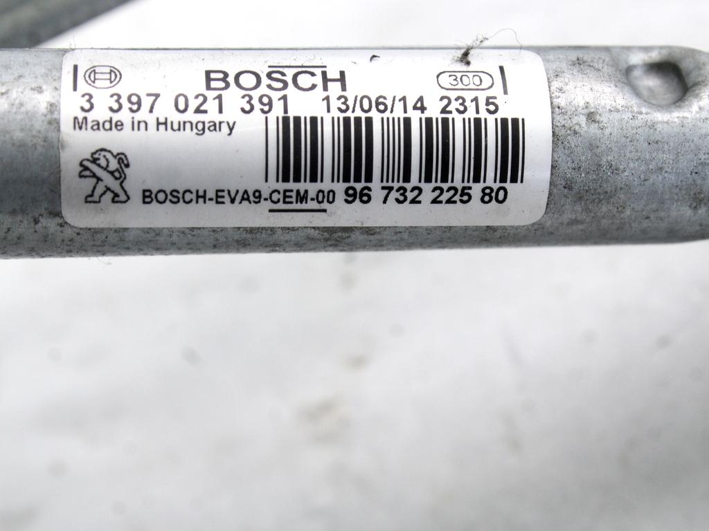 MOTORCEK PREDNJIH BRISALCEV OEM N. 9673222580 ORIGINAL REZERVNI DEL PEUGEOT 208 CA CC MK1 (2012 -2019) DIESEL LETNIK 2014