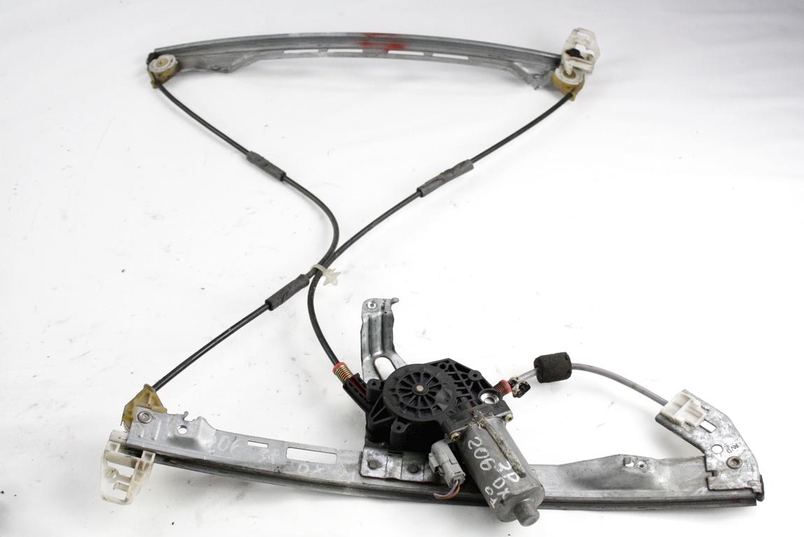 MEHANIZEM DVIGA SPREDNJIH STEKEL  OEM N. 33893 SISTEMA ALZACRISTALLO PORTA ANTERIORE ELETTR ORIGINAL REZERVNI DEL PEUGEOT 206 PLUS T3E 2EK 2AC (2009 - 2012) DIESEL LETNIK 2010