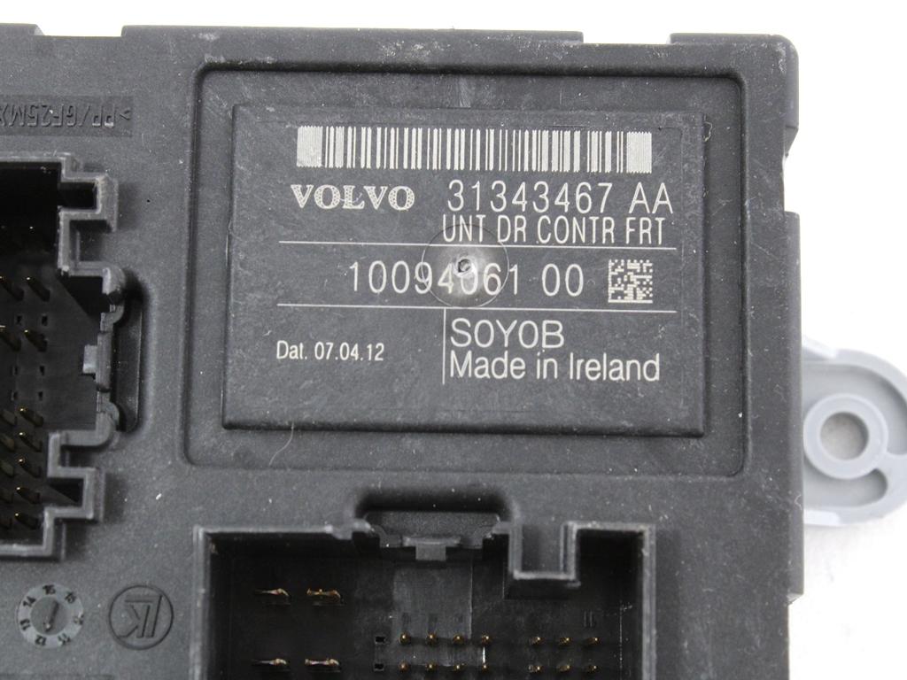 RACUNALNIK VRAT IN STEKEL OEM N. 31343467 ORIGINAL REZERVNI DEL VOLVO XC60 156 (2008 - 2013)DIESEL LETNIK 2012