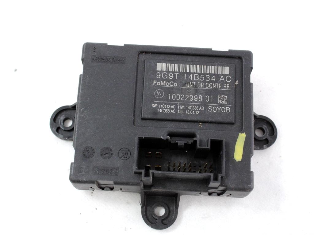 RACUNALNIK VRAT IN STEKEL OEM N. 9G9T-14B534-AC ORIGINAL REZERVNI DEL VOLVO XC60 156 (2008 - 2013)DIESEL LETNIK 2012