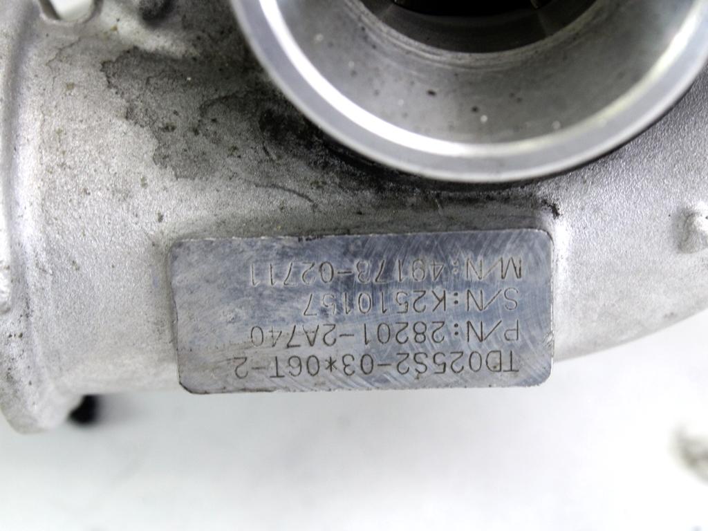 TURBINA OEM N. 28201-2A740 ORIGINAL REZERVNI DEL HYUNDAI I30 FD MK1 (2007 - 2011)DIESEL LETNIK 2011