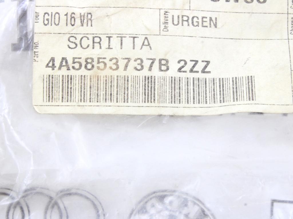 SPREDNJI IN ZADNJI EMBLEM OEM N. 4A5853737B2ZZ ORIGINAL REZERVNI DEL AUDI A6 C4 4A BER/SW (1994 - 1997) DIESEL LETNIK 1994