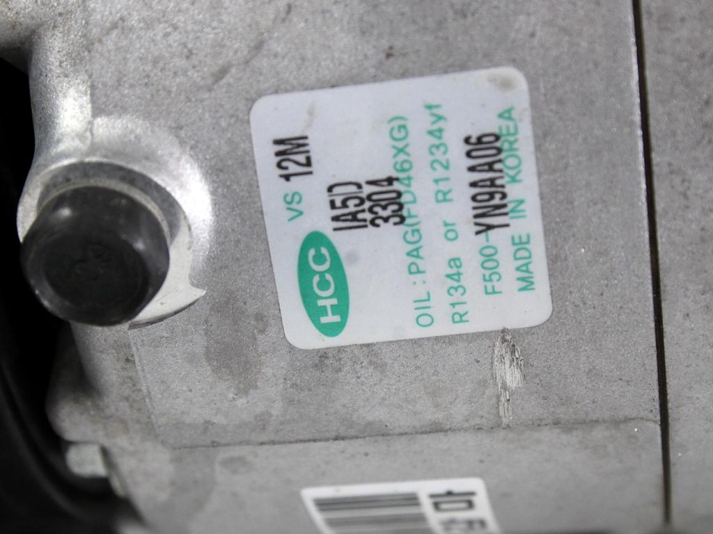 KOMPRESOR KLIME  OEM N. F500YN9AA06 ORIGINAL REZERVNI DEL KIA VENGA YN (2010 - 2019)BENZINA LETNIK 2013
