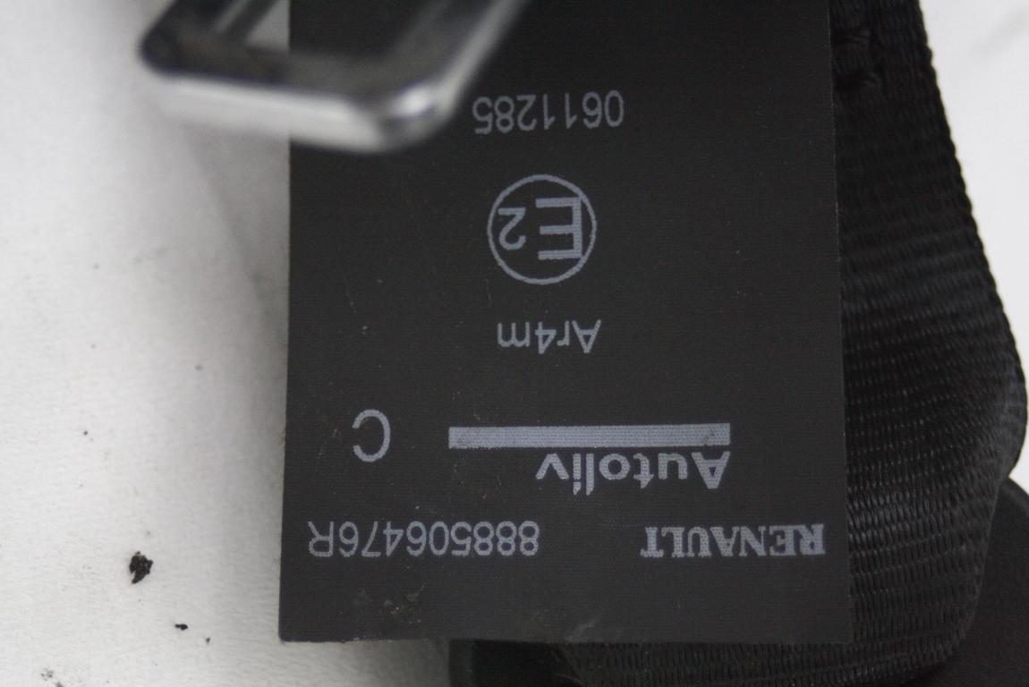 VARNOSTNI PAS OEM N. 888506476R ORIGINAL REZERVNI DEL DACIA SANDERO / SANDERO STEPWAY MK2 (2012 - 2016) DIESEL LETNIK 2014