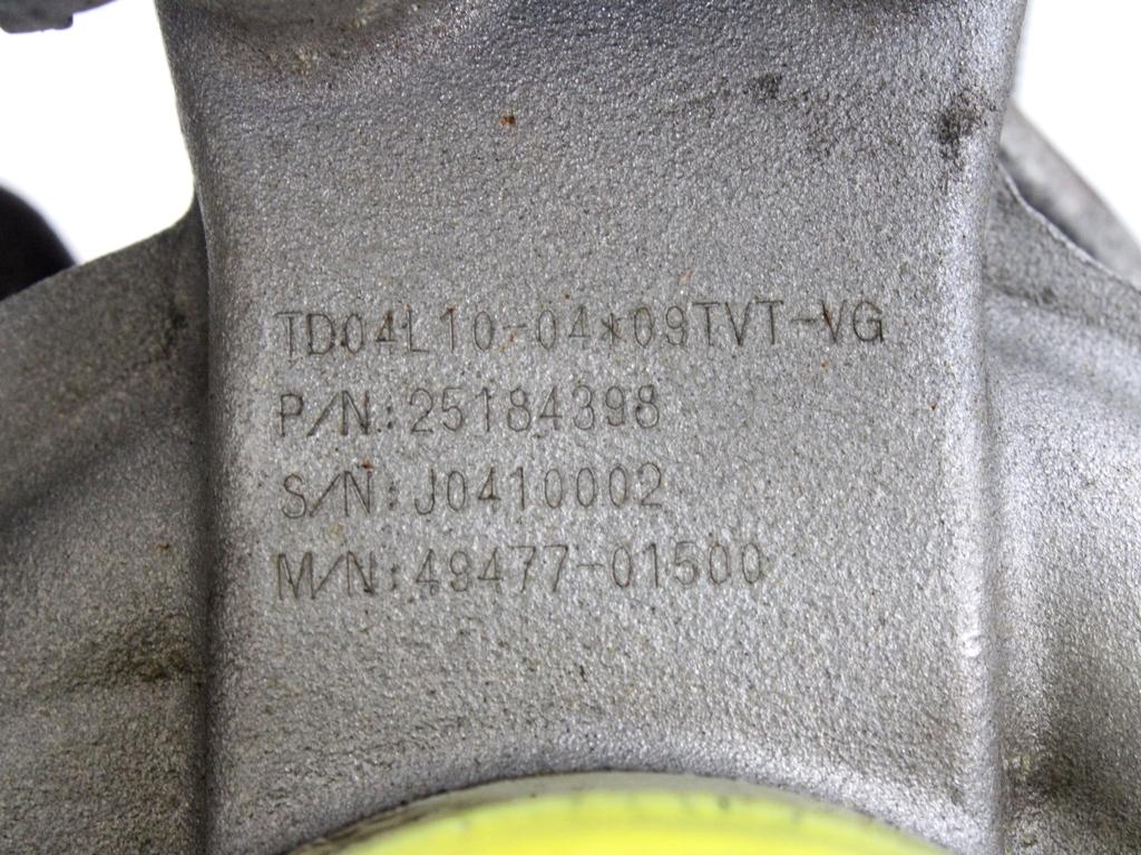 TURBINA OEM N. 4947701500 ORIGINAL REZERVNI DEL CHEVROLET CRUZE J300 J305 (2009 - 2019) DIESEL LETNIK 2011