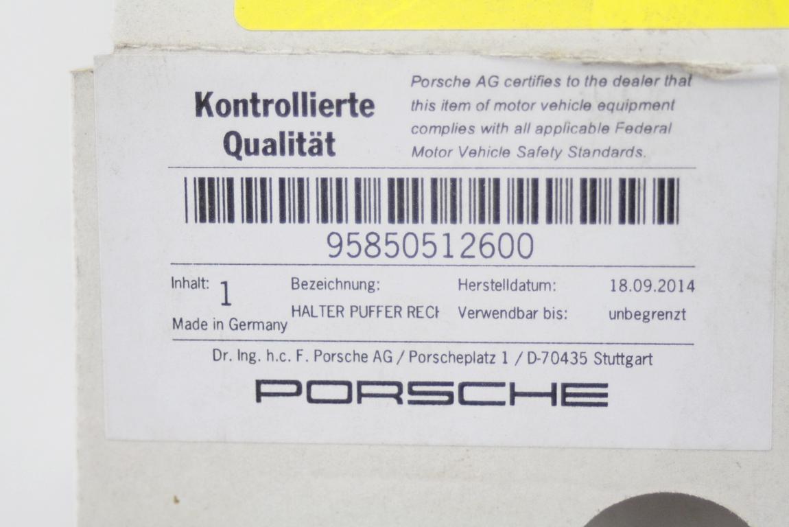 NOSILCI ODBIJACA  OEM N. 95850512600 ORIGINAL REZERVNI DEL PORSCHE CAYENNE 92A MK2 (2010 - 2017) DIESEL LETNIK 2016