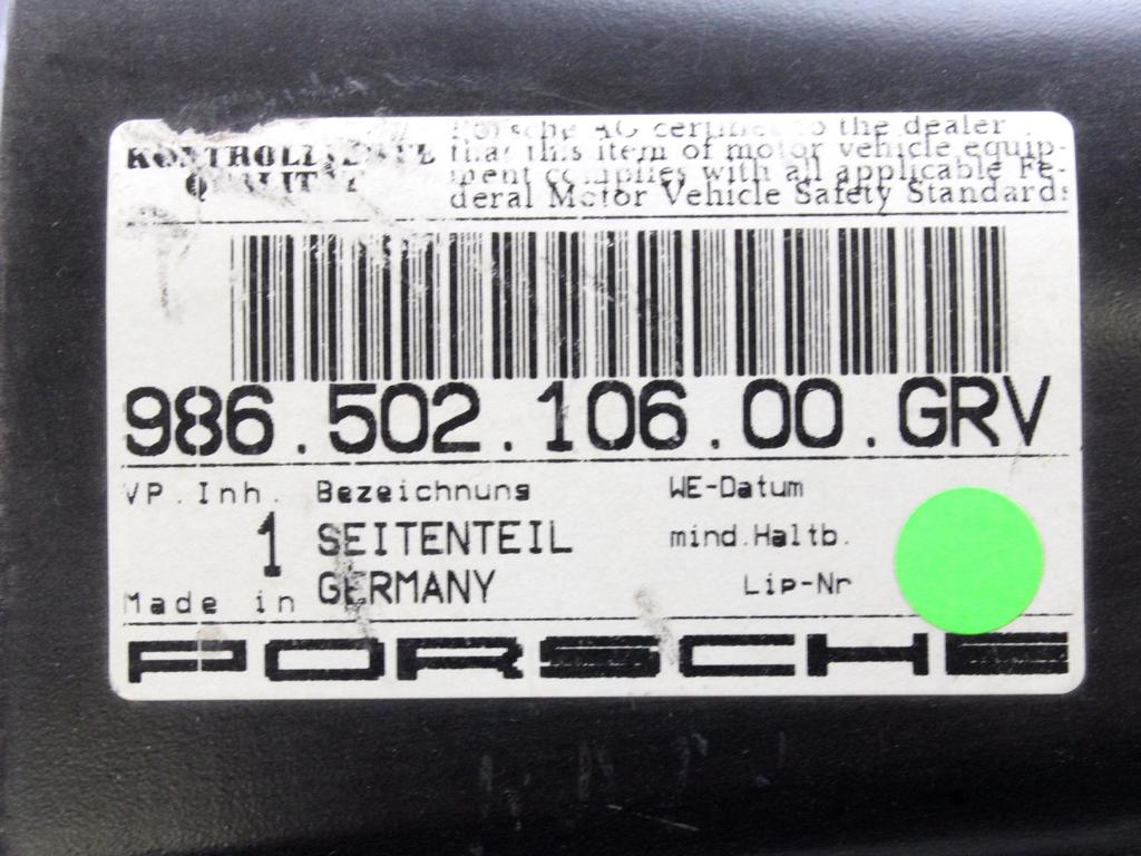 ZADNJI BLATNIKI  OEM N. 98650210600GRV ORIGINAL REZERVNI DEL PORSCHE BOXSTER 986 (1996 - 2004)BENZINA LETNIK 2001