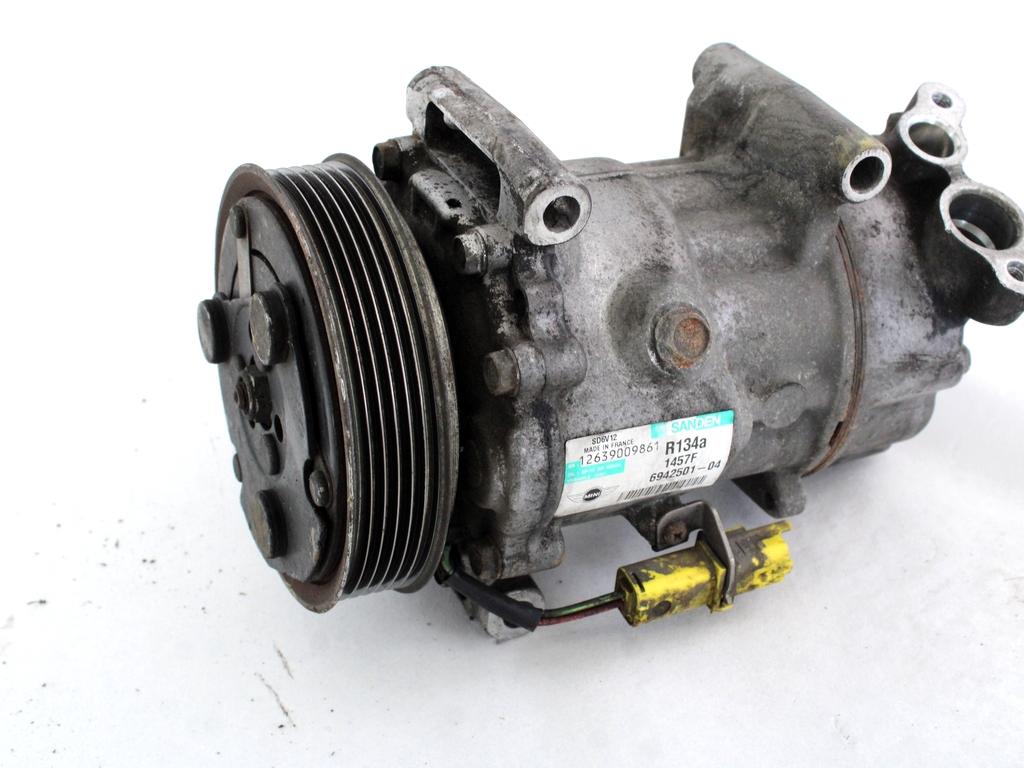 KOMPRESOR KLIME  OEM N. 6942501 ORIGINAL REZERVNI DEL MINI ONE / COOPER BERLINA CABRIO R56 R57 (2007 - 2013) DIESEL LETNIK 2008