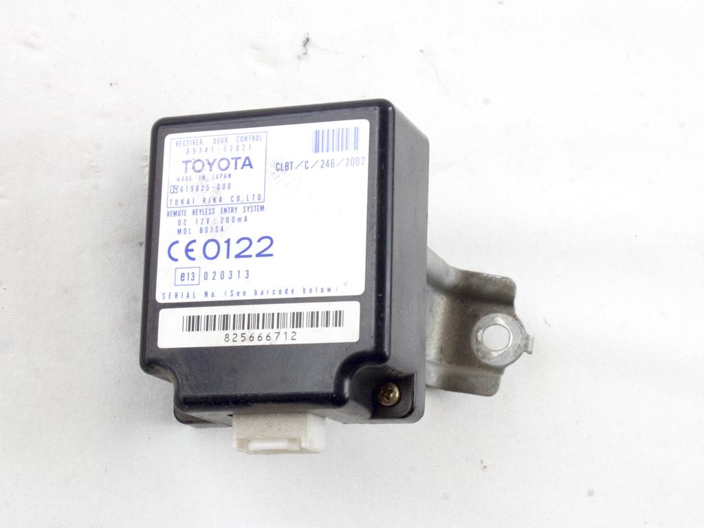 CENTRALNO ZAKLEPANJE OEM N. 89741-52021 ORIGINAL REZERVNI DEL TOYOTA YARIS VERSO XP20 (1999 - 2005)DIESEL LETNIK 2004