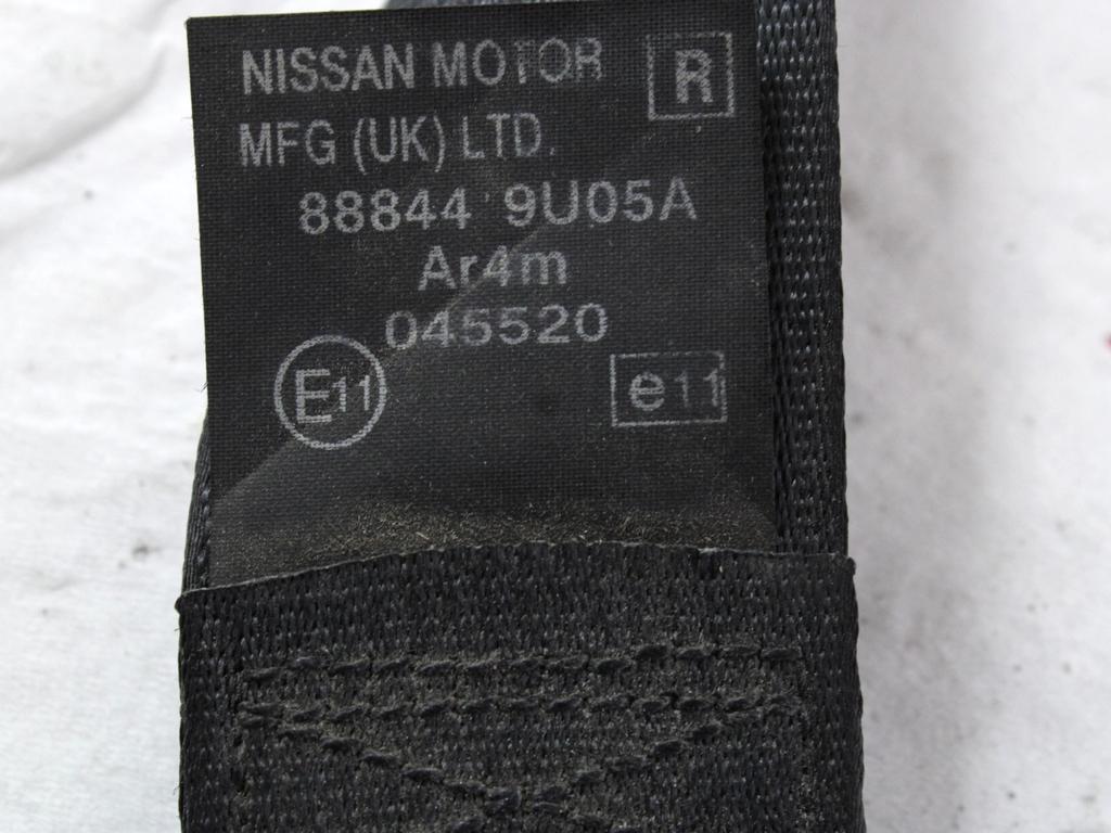 VARNOSTNI PAS OEM N. 888449U05A ORIGINAL REZERVNI DEL NISSAN NOTE E11 MK1 (2005 - 2013)BENZINA LETNIK 2007