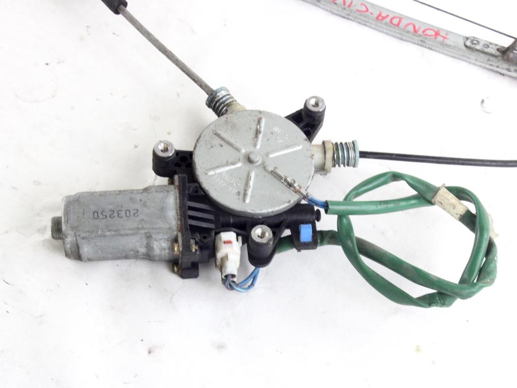 MEHANIZEM DVIGA ZADNJIH STEKEL  OEM N. 15934 SISTEMA ALZACRISTALLO PORTA POSTERIORE ELETT ORIGINAL REZERVNI DEL HONDA CIVIC ES ET EM2 EU EP EV MK7 (2001 - 2006)DIESEL LETNIK 2003