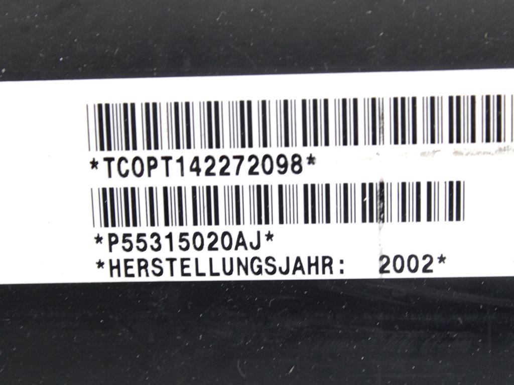 KIT AIRBAG KOMPLET OEM N. 16225 KIT AIRBAG COMPLETO ORIGINAL REZERVNI DEL JEEP CHEROKEE MK3 KJ (2001 - 2005) DIESEL LETNIK 2002