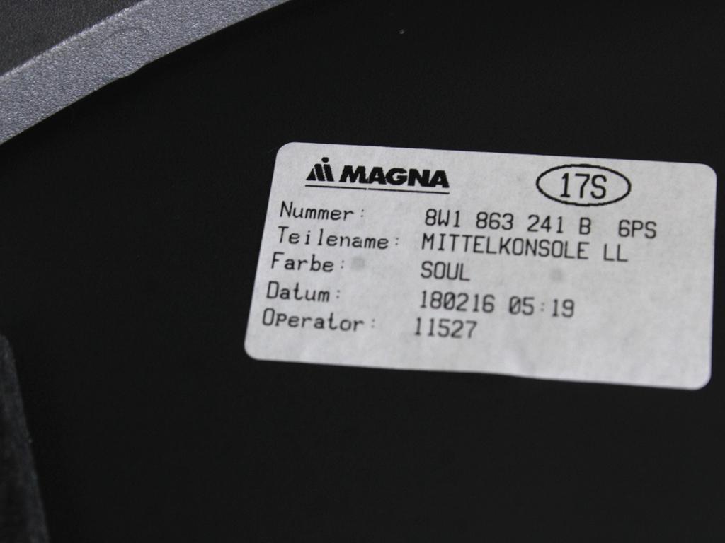 NASLON ZA ROKE/SREDINSKA KONZOLA OEM N. 8W1863241B6PS ORIGINAL REZERVNI DEL AUDI A4 B9 BER/SW/ALLROAD (2015 - 2019)DIESEL LETNIK 2016