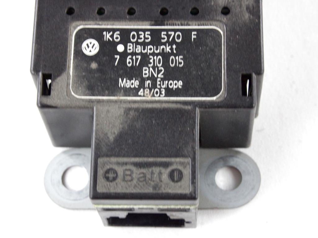 OJACEVALEC / ANTENA OEM N. 1K6035570F ORIGINAL REZERVNI DEL VOLKSWAGEN GOLF V 1K1 1K5 MK5 BER/SW (02/2004-11/2008) DIESEL LETNIK 2004