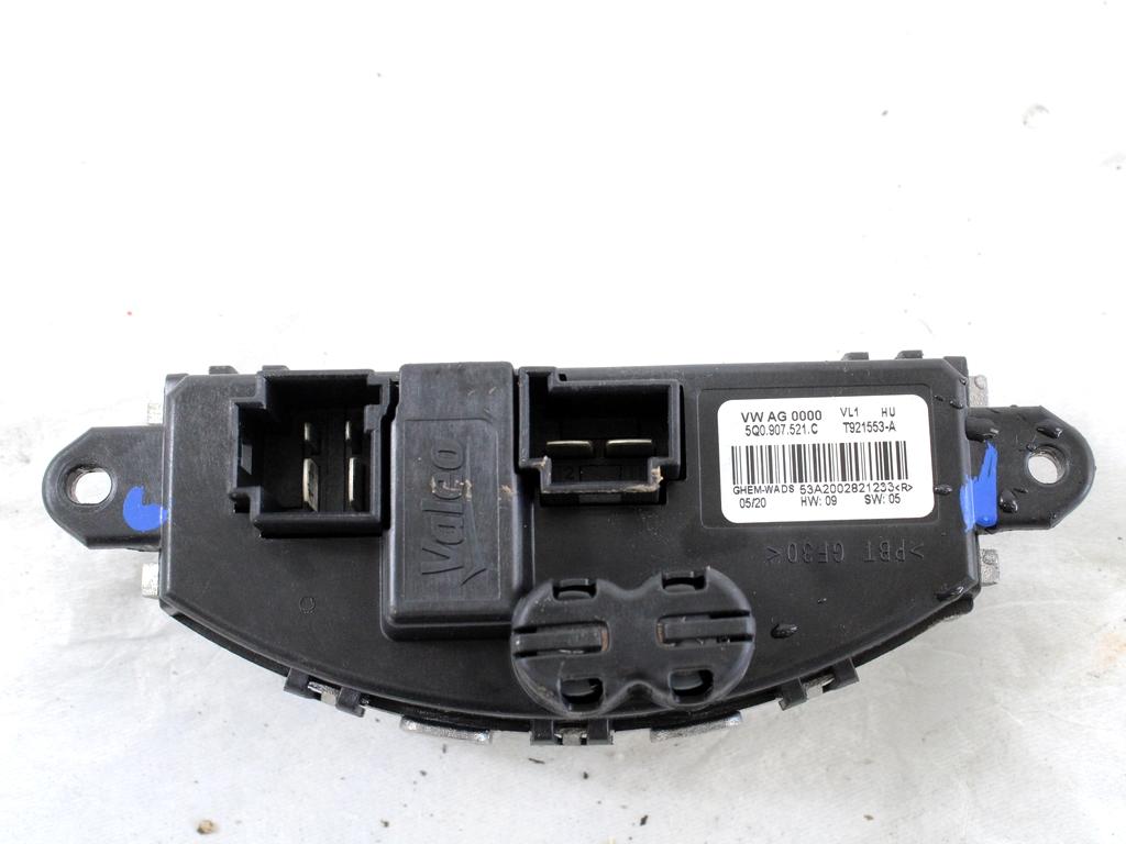 REGULATOR PREZRACEVANJA OEM N. 5Q0907521C ORIGINAL REZERVNI DEL VOLKSWAGEN T-ROC A11 (DAL 2017)  DIESEL LETNIK 2020