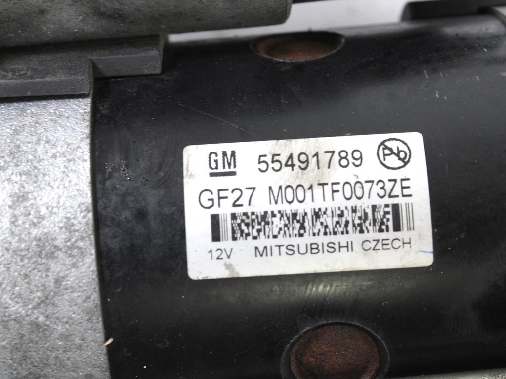 ZAGANJAC MOTORJA  OEM N. 55491789 ORIGINAL REZERVNI DEL OPEL MERIVA B S10 (2010 -2017)DIESEL LETNIK 2016