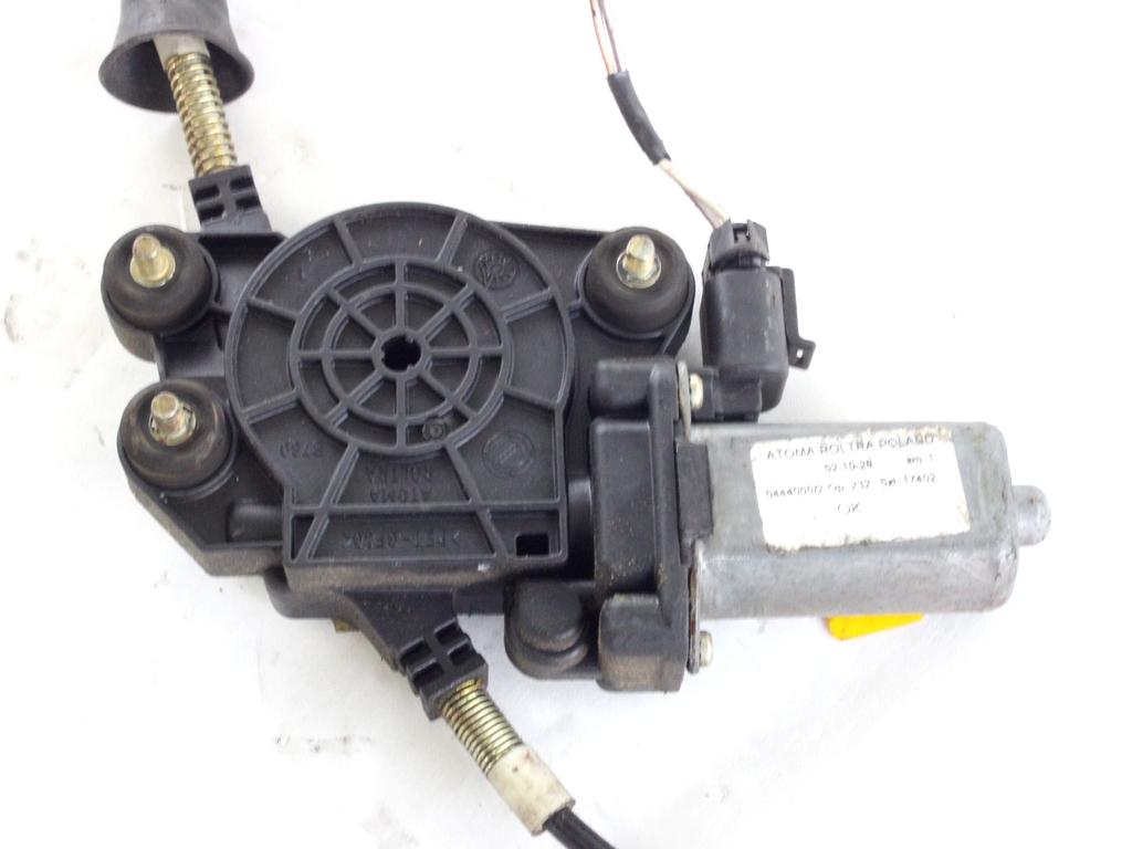 MEHANIZEM DVIGA SPREDNJIH STEKEL  OEM N. 8970 SISTEMA ALZACRISTALLO PORTA ANTERIORE ELETTRI ORIGINAL REZERVNI DEL FIAT SEICENTO 600 187 MK3 (2005 - 2010) BENZINA LETNIK 2008