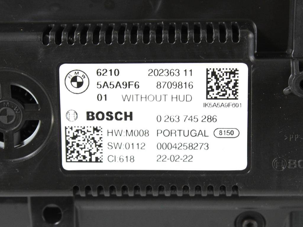 KILOMETER STEVEC OEM N. 62105A5A9F6 ORIGINAL REZERVNI DEL BMW SERIE 1 BERLINA F40 (DAL 2019)DIESEL LETNIK 2022