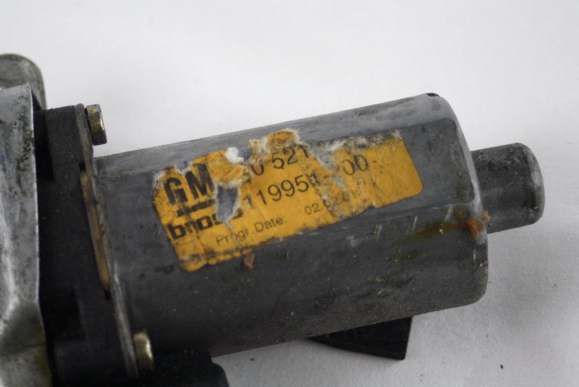 MEHANIZEM DVIGA SPREDNJIH STEKEL  OEM N. 14182 SISTEMA ALZACRISTALLO PORTA ANTERIORE ELETTR ORIGINAL REZERVNI DEL OPEL ASTRA G T98 5P/3P/SW (1998 - 2003) DIESEL LETNIK 2002