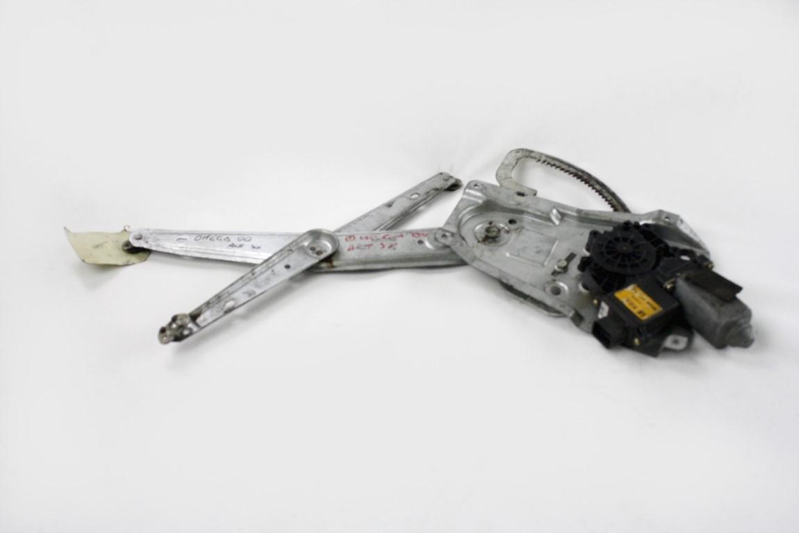 MEHANIZEM DVIGA SPREDNJIH STEKEL  OEM N. 3861 SISTEMA ALZACRISTALLO PORTA ANTERIORE ELETTRI ORIGINAL REZERVNI DEL OPEL OMEGA B V94 (1994 - 2003)BENZINA LETNIK 2000