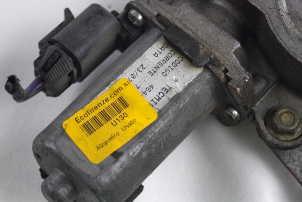 MEHANIZEM DVIGA SPREDNJIH STEKEL  OEM N. 20569 SISTEMA ALZACRISTALLO PORTA ANTERIORE ELETTR ORIGINAL REZERVNI DEL FIAT PALIO 178 BER/SW (1997 - 2003) BENZINA LETNIK 2001