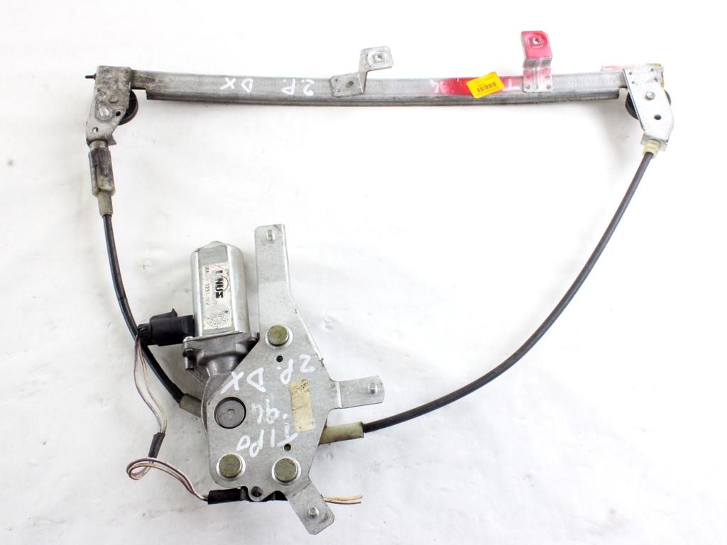 MEHANIZEM DVIGA SPREDNJIH STEKEL  OEM N. 2599 SISTEMA ALZACRISTALLO PORTA ANTERIORE ELETTRI ORIGINAL REZERVNI DEL FIAT TIPO 160 R (1992 - 1995)BENZINA LETNIK 1992