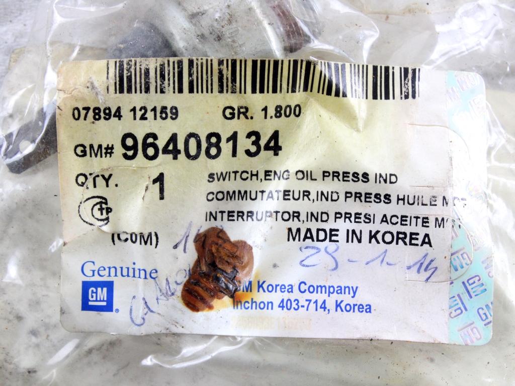 SENZOR LIVELA OLJA OEM N. 96408134 ORIGINAL REZERVNI DEL CHEVROLET MATIZ M200 (2005 - 2010) BENZINA/GPL LETNIK 2008