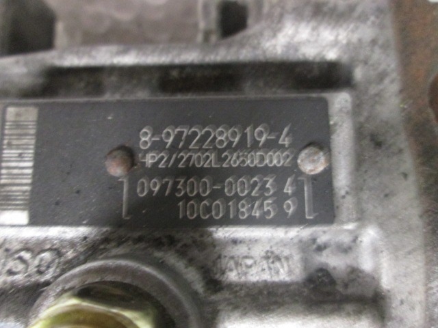 VISOKOTLACNA CRPALKA OEM N. 8972289194 ORIGINAL REZERVNI DEL SAAB 9-5 YS3E BER/SW (2001 - 2007) DIESEL LETNIK 2002