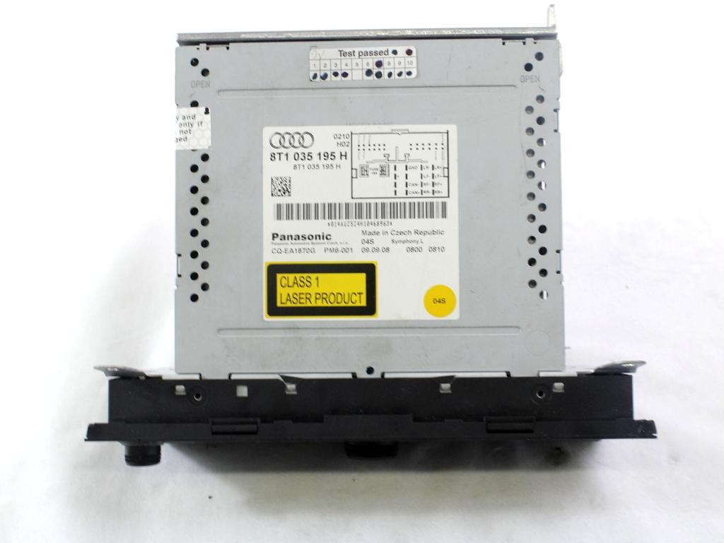 RADIO CD / OJACEVALNIK / IMETNIK HIFI OEM N. 8T1035195H ORIGINAL REZERVNI DEL AUDI A4 B8 8K2 BER/SW/CABRIO (2007 - 11/2015) DIESEL LETNIK 2009