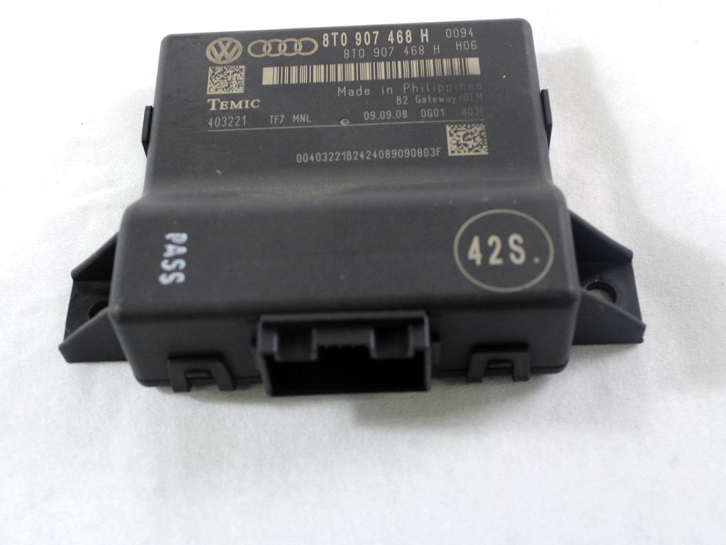 RACUNALNIK VMESNIKA (GATEWAY) OEM N. 8T0907468H ORIGINAL REZERVNI DEL AUDI A4 B8 8K2 BER/SW/CABRIO (2007 - 11/2015) DIESEL LETNIK 2009