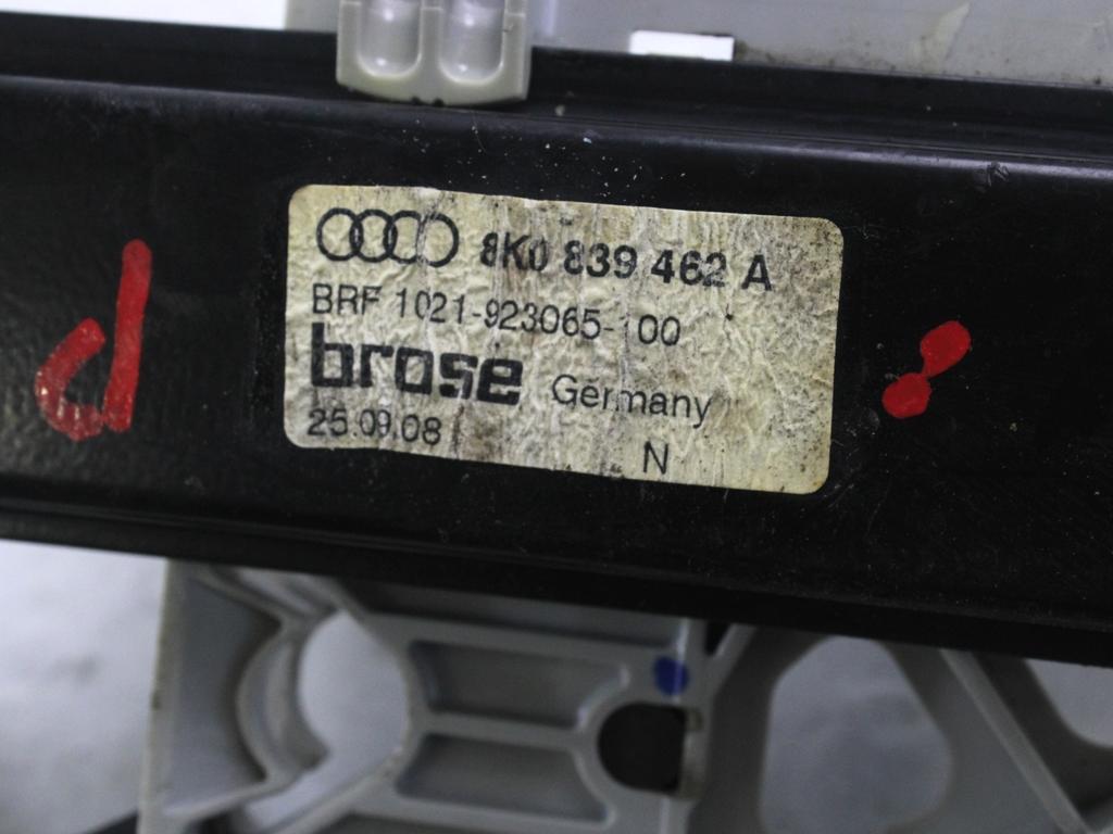 MEHANIZEM DVIGA ZADNJIH STEKEL  OEM N. 25510 SISTEMA ALZACRISTALLO PORTA POSTERIORE ELETT ORIGINAL REZERVNI DEL AUDI A4 B8 8K2 BER/SW/CABRIO (2007 - 11/2015) DIESEL LETNIK 2009