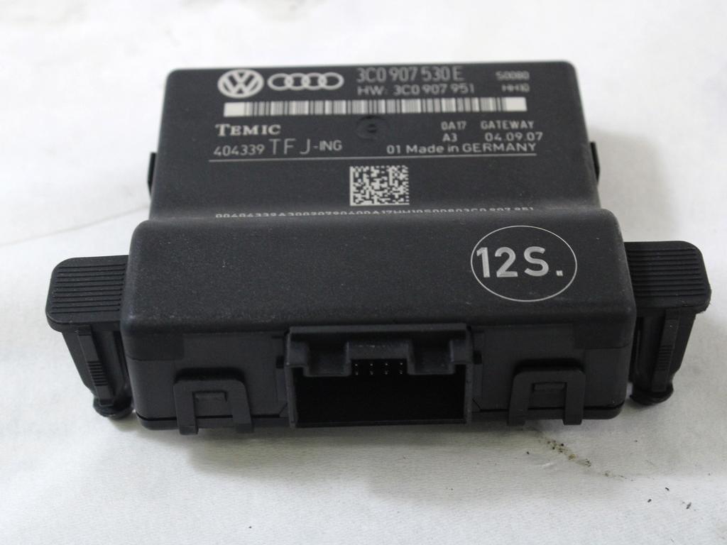 RACUNALNIK VMESNIKA (GATEWAY) OEM N. 3C0907530E ORIGINAL REZERVNI DEL VOLKSWAGEN PASSAT B6 3C2 3C5 BER/SW (2005 - 09/2010)  DIESEL LETNIK 2007