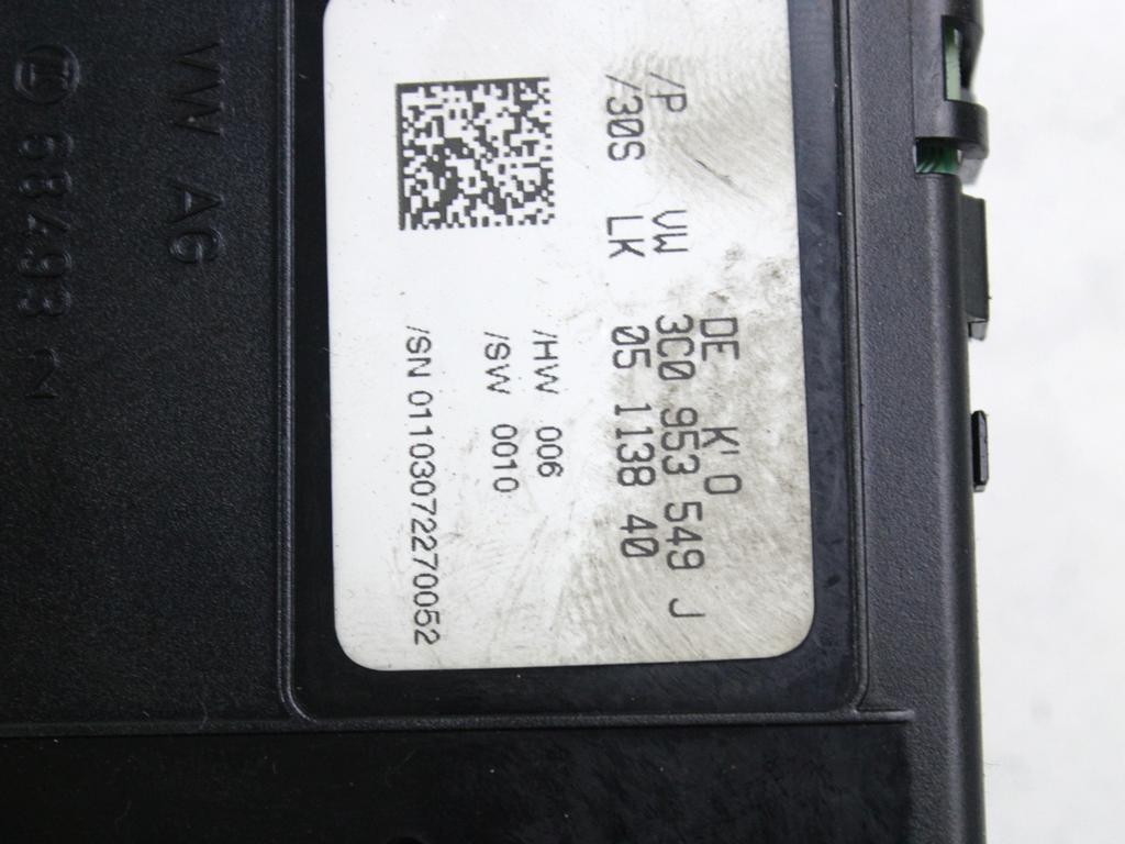 ELEKTRICNI SERVO VOLAN ENOTA OEM N. 3C0953549J ORIGINAL REZERVNI DEL VOLKSWAGEN PASSAT B6 3C2 3C5 BER/SW (2005 - 09/2010)  DIESEL LETNIK 2007