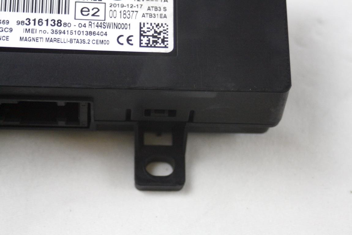 9831613880 CENTRALINA MODULO TELEFONO BLUETOOTH CITROEN C3 AIRCROSS 1.2 B 81KW 6M 5P (2020) RICAMBIO USATO