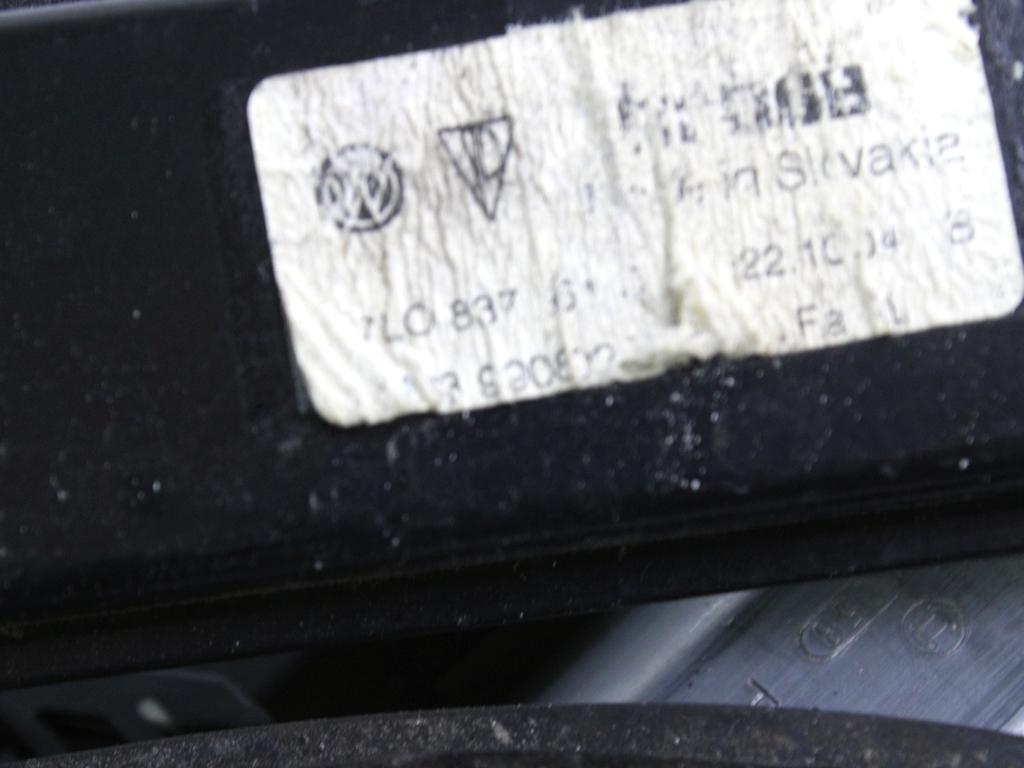 MEHANIZEM DVIGA SPREDNJIH STEKEL  OEM N. 17182 SISTEMA ALZACRISTALLO PORTA ANTERIORE ELETTR ORIGINAL REZERVNI DEL VOLKSWAGEN TOUAREG 7LA 7L6 7L7 MK1 (2002 - 2007)DIESEL LETNIK 2004