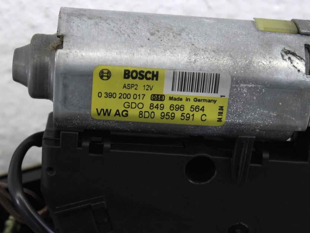 POMICNO PANORAMSKO OKNO  OEM N. 7L0877041B ORIGINAL REZERVNI DEL VOLKSWAGEN TOUAREG 7LA 7L6 7L7 MK1 (2002 - 2007)DIESEL LETNIK 2004
