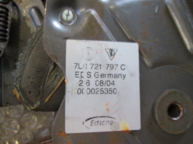 OEM N. 7L0721797C ORIGINAL REZERVNI DEL PORSCHE CAYENNE 9PA MK1 (2003 -2008) BENZINA LETNIK 2004