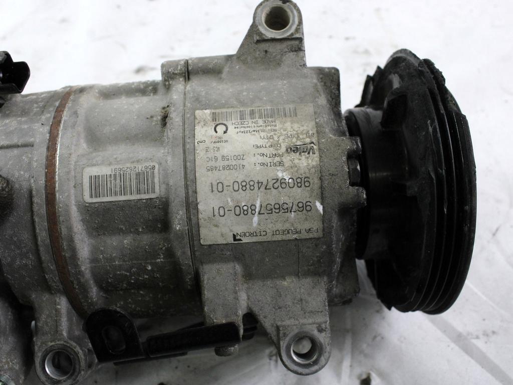 KOMPRESOR KLIME  OEM N. 9675657880 ORIGINAL REZERVNI DEL PEUGEOT 308 LB LP LW LH L3 LC LJ LR LX L4 MK2 T9 (2013 - 2021)DIESEL LETNIK 2014