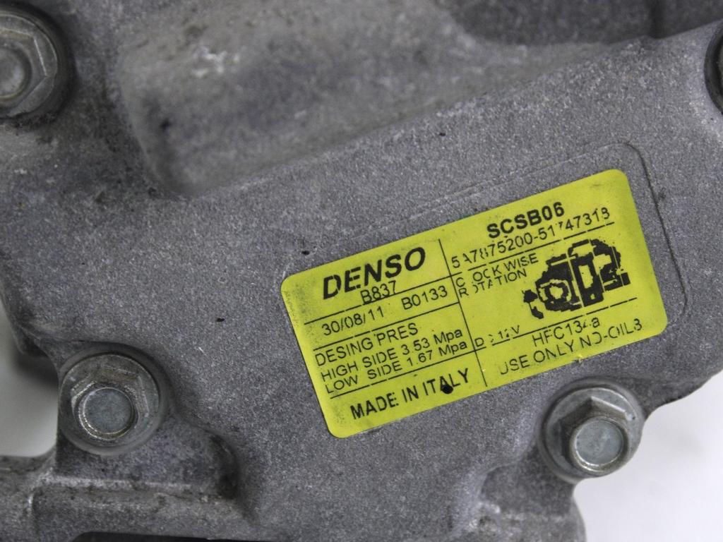 KOMPRESOR KLIME  OEM N. 51747318 ORIGINAL REZERVNI DEL FIAT PANDA 169 R (2009 - 2011) BENZINA LETNIK 2012