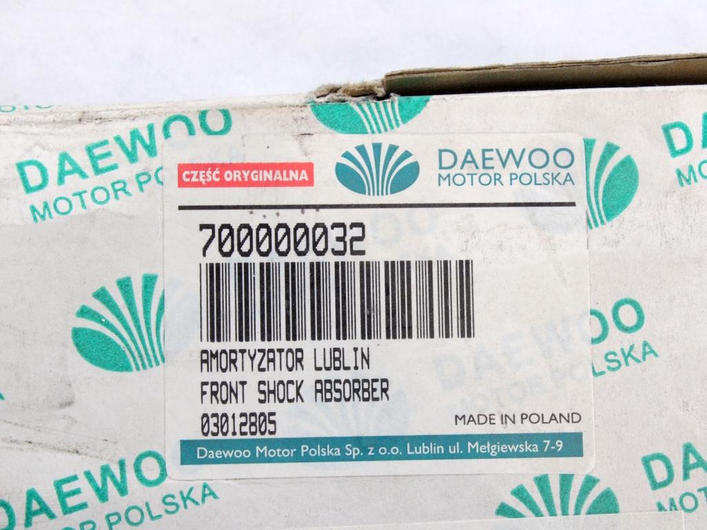 SPREDNJI AMORTIZERJI OEM N. 10219 COPPIA AMMORTIZZATORE ANTERIORE DESTRO SINIS ORIGINAL REZERVNI DEL DAEWOO LUBLIN (1997 - 2005)DIESEL LETNIK 2000