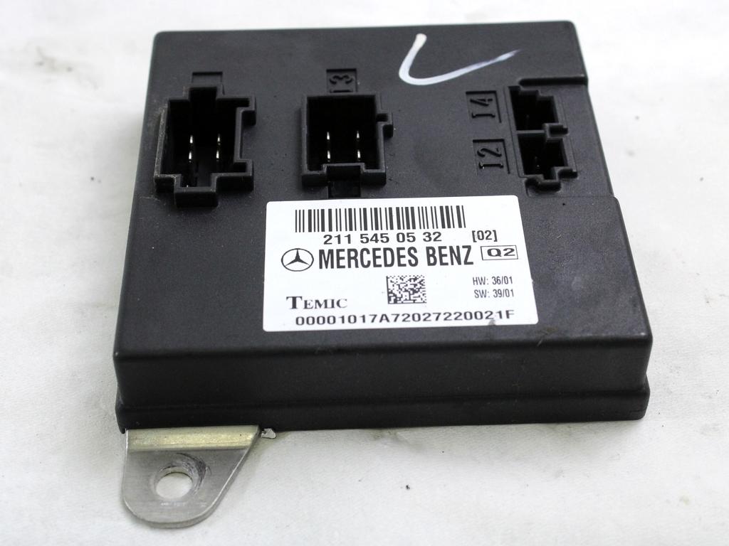 RACUNALNIK MOTORJA/REM OEM N. 2115450532 ORIGINAL REZERVNI DEL MERCEDES CLASSE E W211 S211 BER/SW (03/2002 - 05/2006) DIESEL LETNIK 2002